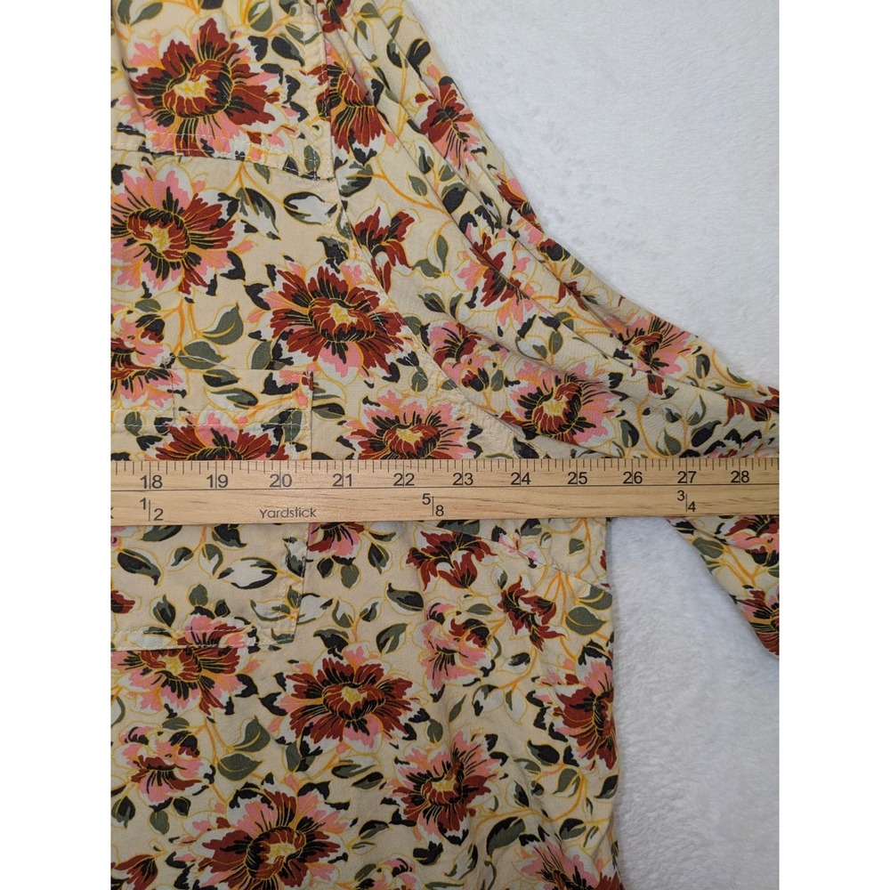 Torrid Floral Print Boho Peasant Blouse Size 3 Rayon Romantic - Picture 4 of 8